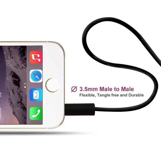 Alt view image 4 of 6 - EARLA TEC Replacement Audio Cable Cord Wire with in line Microphone and Control for Beats by Dr Dre Headphones Solo Studio Pro Detox Wireless Mixr Executive Pill(Black)