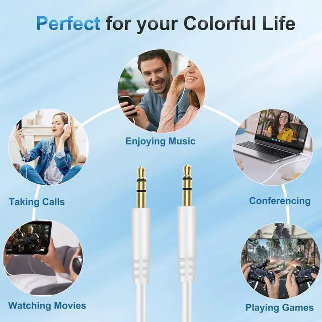 Alt view image 7 of 7 - Beats Headphone Replacement Audio Cable Cord Aux 3.5mm to 3.5mm Wire-No Mic