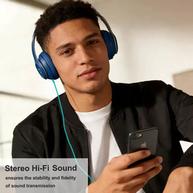 Alt view image 4 of 7 - Beats Headphone Replacement Audio Cable Cord 3.5mm to 3.5mm Aux Wire-No Mic