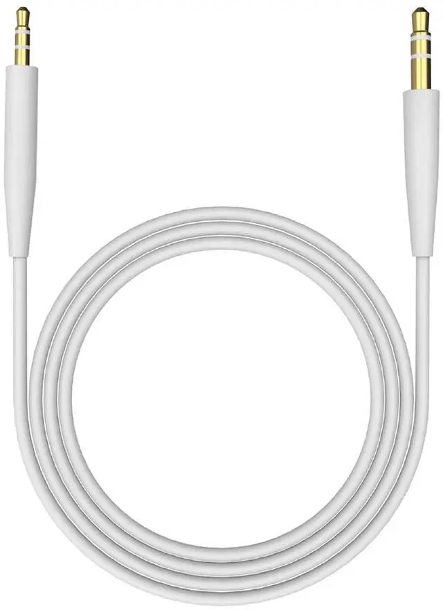 Main image of Replacement Audio Cable Cord Wire Compatible with Bose 700 QuietComfort QC45 QC35II QC35 QC25 Noise Cancelling Headphones, SoundTrue Soundlink On-Ear 2 OE2 OE2i Headphones Aux Cord (No Mic) (White)