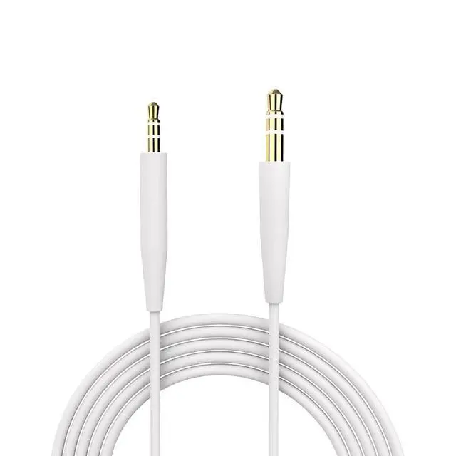Alt view image 3 of 5 - Replacement Audio Cable Cord Wire Compatible with Bose 700 QuietComfort QC45 QC35II QC35 QC25 Noise Cancelling Headphones, SoundTrue Soundlink On-Ear 2 OE2 OE2i Headphones Aux Cord (No Mic) (White)
