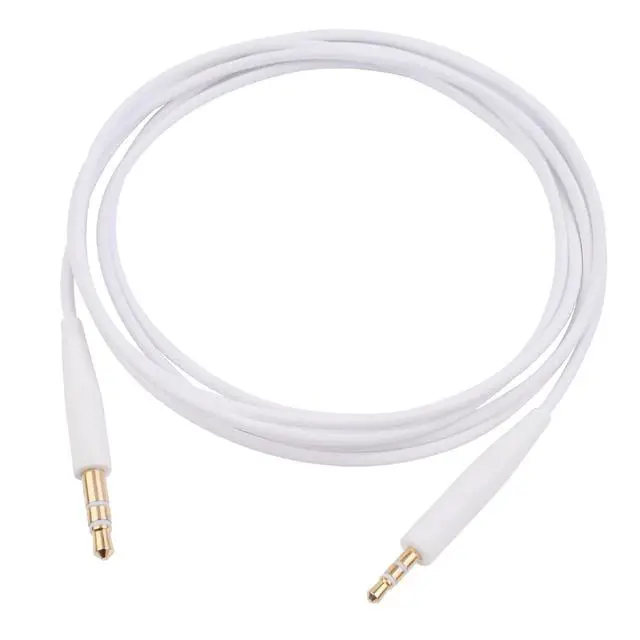 Alt view image 2 of 5 - Replacement Audio Cable Cord Wire Compatible with Bose 700 QuietComfort QC45 QC35II QC35 QC25 Noise Cancelling Headphones, SoundTrue Soundlink On-Ear 2 OE2 OE2i Headphones Aux Cord (No Mic) (White)