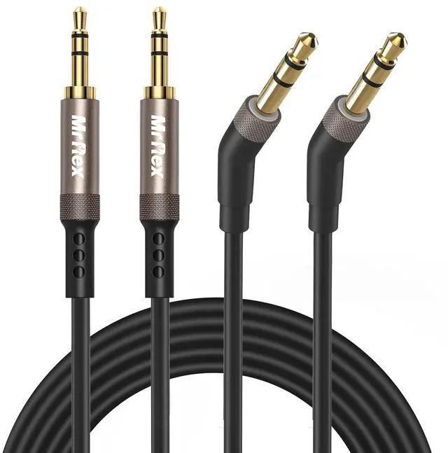 Main image of Mr Rex 3.5mm to 2.5mm Aux Cable Cord for Bose 700 QuietComfort QC45 QC35II QC35 QC25 Noise Cancelling Headphones, JBL E45BT E55BT E65BTNC Bluetooth Earphone, Audio Replacement Wire (2-Pack, 5FT)