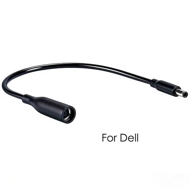 Alt view image 2 of 7 - Power Adapter 5 Count 7.4mm Female to 4.5mm Male Tip Adapter Converter Cable for Dell Laptop Power Supply