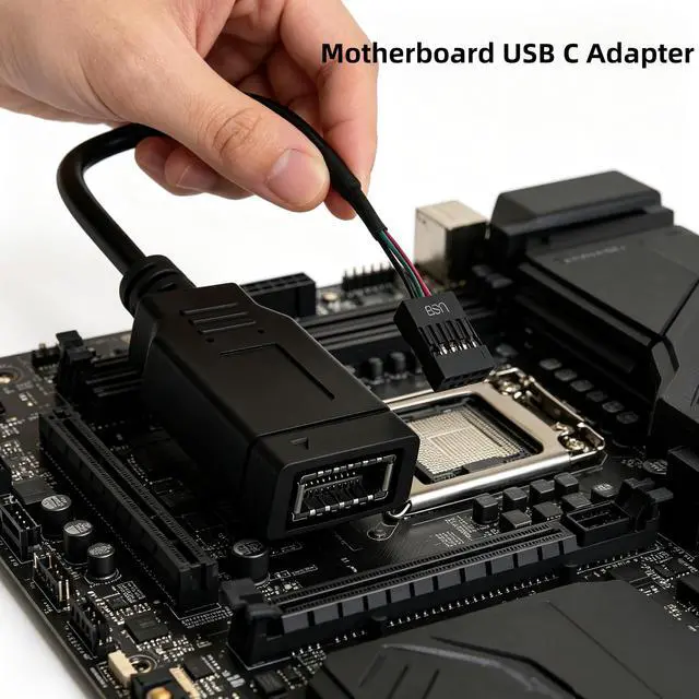 Alt view image 5 of 7 - PLSNCFSM Motherboard USB 2.0 to USB C 3.2 Gen 1 Header Adapter (Single-Head)