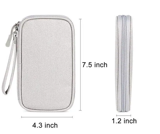 Alt view image 2 of 7 - AYANICA Organizer Bag Case Electronic Devices Travel Pouch Cable USB Charger Accessories Cellphone SD Power Bank Earphone