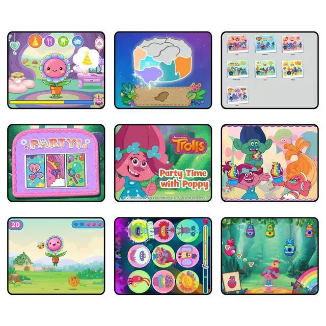 Alt view image 2 of 6 - LeapFrog RockIt Twist Dual Game Pack: Trolls Party Time With Poppy and Cookie's Sweet Treats
