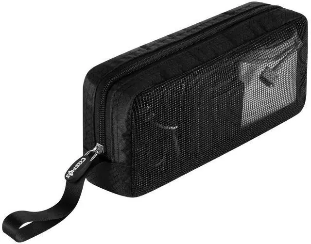 Main image of CM Travel Cable Organizer Case Portable Computer Accessories Zipper Mesh Pouch for Holding Laptop Mouse, Power Bank, USB, Adapter, Charger, Cellphone and Cosmetics (Case ONLY)