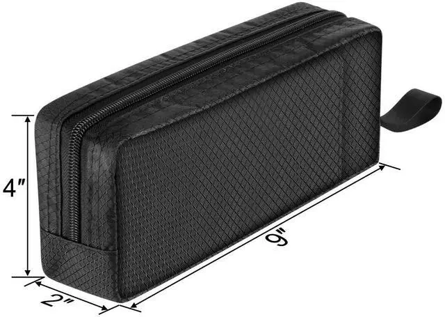 Alt view image 5 of 7 - CM Travel Cable Organizer Case Portable Computer Accessories Zipper Mesh Pouch for Holding Laptop Mouse, Power Bank, USB, Adapter, Charger, Cellphone and Cosmetics (Case ONLY)