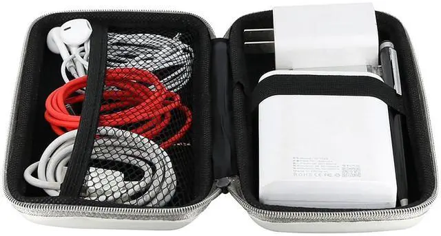 Alt view image 5 of 7 - iMangoo Travel Essential Electronics Organizer Charger Case Carrying Pouch