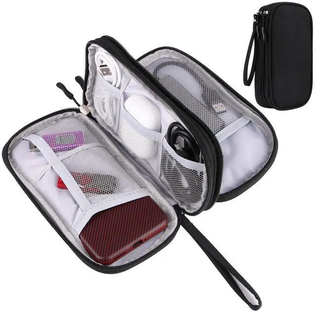 Main image of Travel Cable Organizer, Electronics Accessories Bag for Charger, Phone - Universal Electronic Organizer