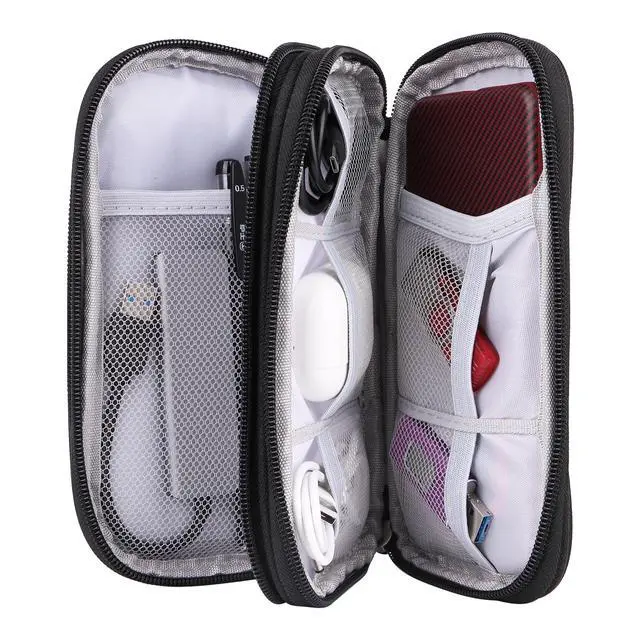 Alt view image 6 of 7 - Travel Cable Organizer, Electronics Accessories Bag for Charger, Phone - Universal Electronic Organizer