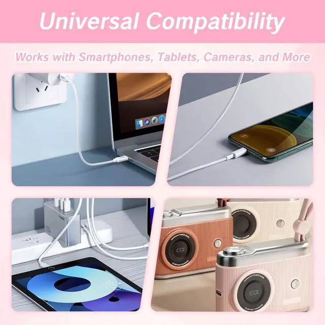 Alt view image 2 of 7 - YAFIYGI 9 in 1 Cable Case USB Adapter Cable Conversion Storage Box USB Type C to Micro USB/Lightning/USB A Cable Data Transfer Tool Contains Sim Card Slot Tray Eject Pin Use as Phone Holder (Pink)