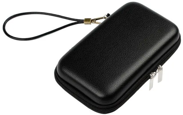 Main image of Ishqyn Portable Travel Organizer Case, Waterproof Hard Shell Electronics Carrying Case for Small Tech Gear, 7.1x3.9 inch Black - Fits in Purse, Ideal for Commute, Business Trips & Travel (Case Only)