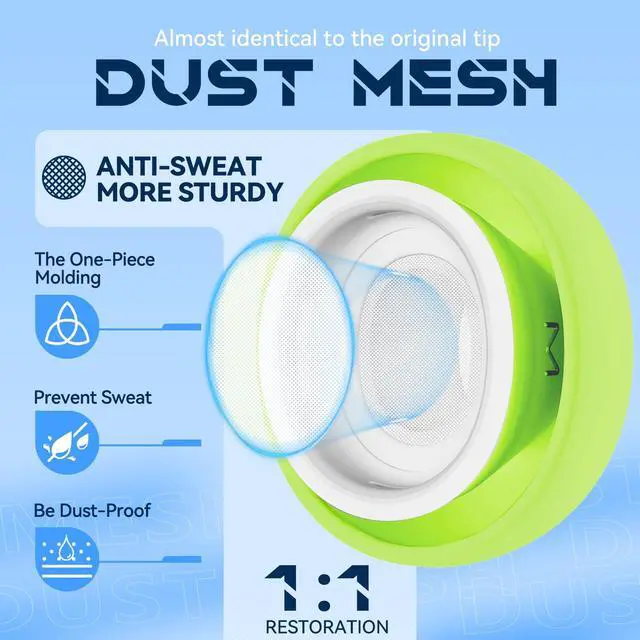 Alt view image 4 of 7 - Inesore 4 Pairs Replacement Ear Tips for AirPods Pro 2nd/1st (Fluorescent Green)