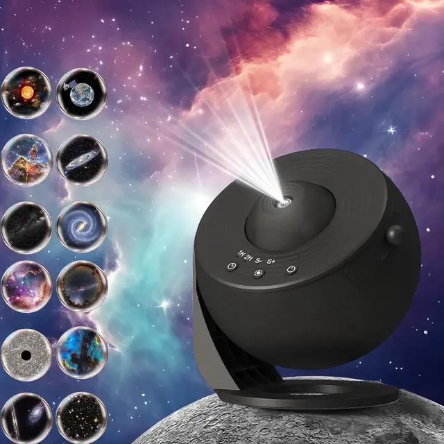 Main image of Planetarium Star Projector 13 Discs Galaxy Night Light USB Timer Lamp