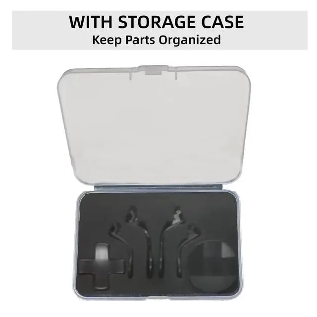Alt view image 2 of 7 - QXWPBV Magnetic Metal D-Pad and Back Paddle Kit for Xbox Elite Series 1, Series 2 and Series 2 Core Controllers, Black, 7 Piece