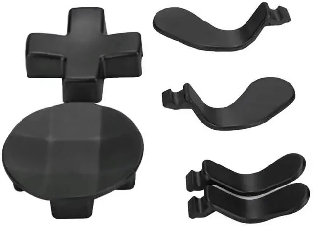 Alt view image 5 of 7 - QXWPBV Magnetic Metal D-Pad and Back Paddle Kit for Xbox Elite Series 1, Series 2 and Series 2 Core Controllers, Black, 7 Piece