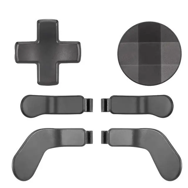 Alt view image 6 of 7 - QXWPBV Magnetic Metal D-Pad and Back Paddle Kit for Xbox Elite Series 1, Series 2 and Series 2 Core Controllers, Black, 7 Piece