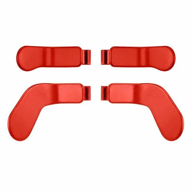 Main image of QXWPBV Red Metal Back Paddles for Xbox Elite Series 2 Core Controller, 4-Piece Replacement Accessories Set