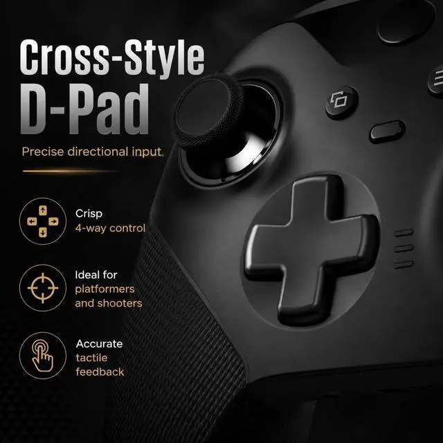 Alt view image 2 of 7 - QXWPBV 2 Pack Magnetic Metal D-Pads for Xbox Elite Series 2 and Xbox One Elite Controllers, Model 1797 and 1698, Black
