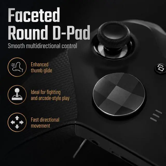 Alt view image 6 of 7 - QXWPBV 2 Pack Magnetic Metal D-Pads for Xbox Elite Series 2 and Xbox One Elite Controllers, Model 1797 and 1698, Black