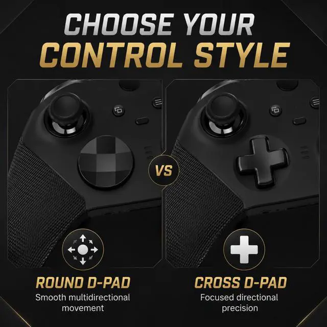 Alt view image 7 of 7 - QXWPBV 2 Pack Magnetic Metal D-Pads for Xbox Elite Series 2 and Xbox One Elite Controllers, Model 1797 and 1698, Black