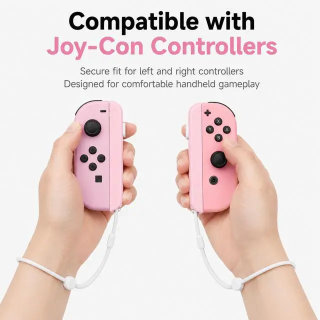 Alt view image 2 of 7 - QXWPBV / 2-Pack / Adjustable / Joy-Con Wrist Straps / Replacement Accessories / Compatible with Nintendo Switch / Switch OLED / Joy-Con Controllers / Multicolor