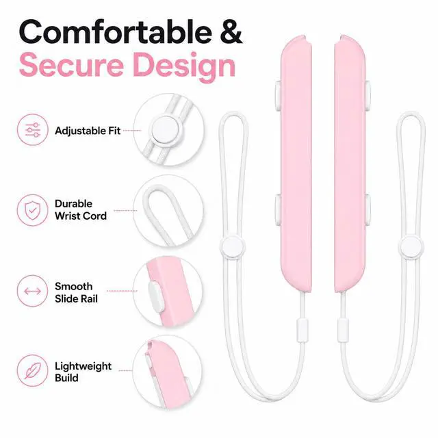 Alt view image 6 of 7 - QXWPBV / 2-Pack / Adjustable / Joy-Con Wrist Straps / Replacement Accessories / Compatible with Nintendo Switch / Switch OLED / Joy-Con Controllers / Multicolor