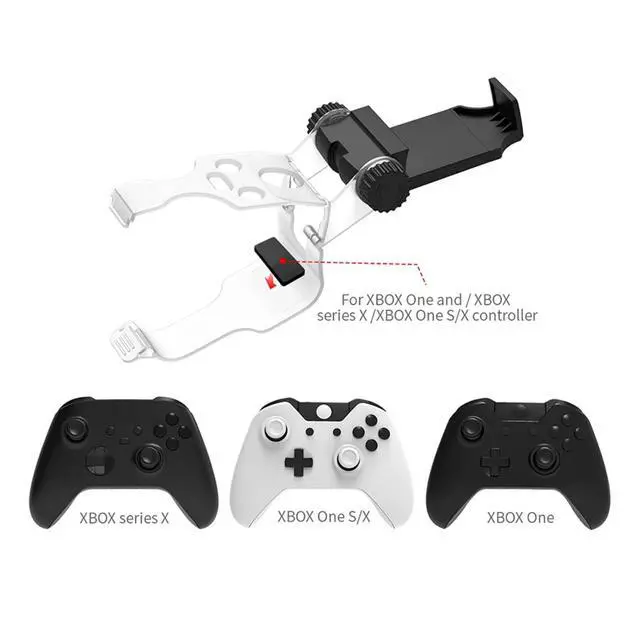 Alt view image 6 of 7 - QXWPBV Phone Mount Clip Compatible with Xbox Series and Xbox One Controllers, 270 Degree Adjustable Controller Holder, Black