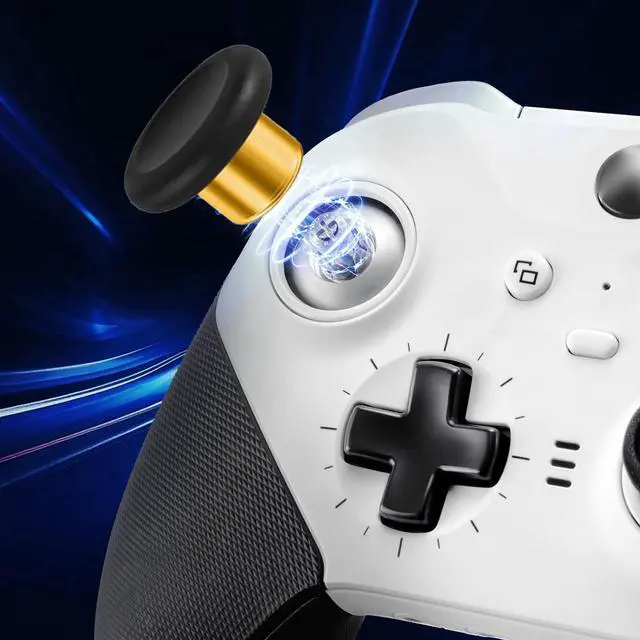 Alt view image 3 of 7 - QXWPBV Gold Metal Replacement Thumbsticks for Xbox Elite Series 2 Controller, Magnetic Joysticks Compatible with Model 1797