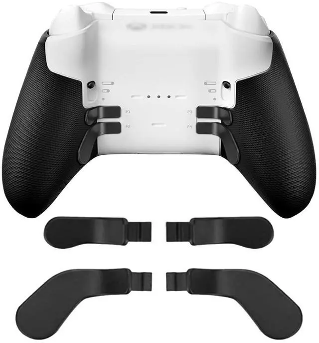 Alt view image 2 of 7 - Xbox Elite Series 2 Core Controller Upgrade Metal Thumbsticks, Paddles & D-Pad Kit with Magnetic Buttons (Black&Silver)
