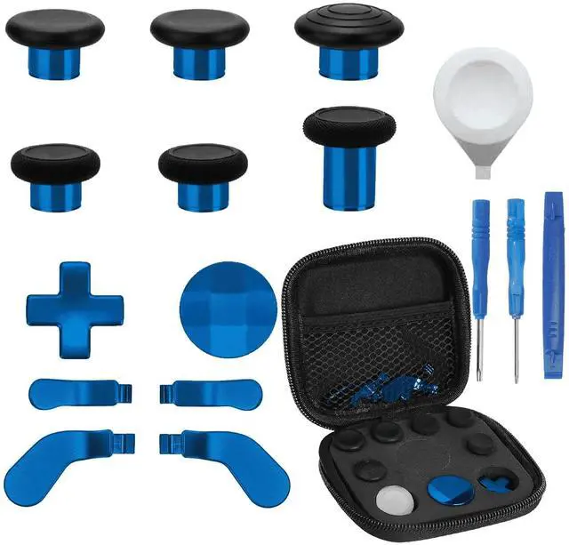 Main image of QXWPBV Controller Replacement Parts Kit for Xbox Elite Series 2 and Series 2 Core, Model 1797, 17-Piece Set, Blue