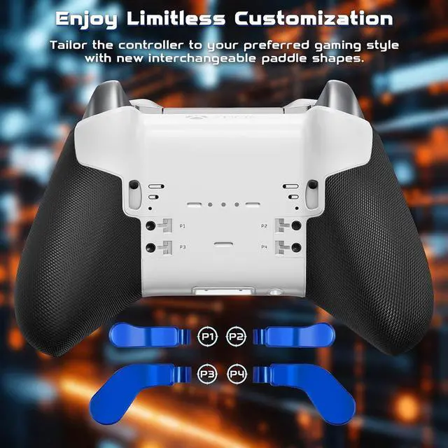 Alt view image 6 of 7 - QXWPBV Controller Replacement Parts Kit for Xbox Elite Series 2 and Series 2 Core, Model 1797, 17-Piece Set, Blue