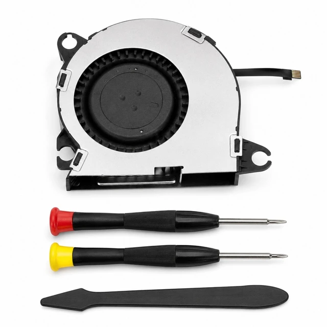 Main image of QXWPBV Internal Cooling Fan Replacement for Nintendo Switch HAC-001 HAC-001(-01), 4-Piece Repair Kit with Tools