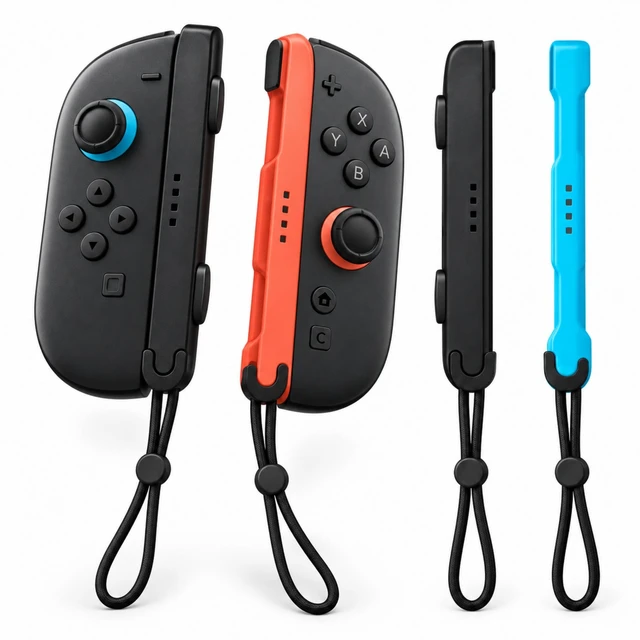 Main image of QXWPBV 4-Pack Magnetic Wrist Straps for Switch 2 Joy-Con 2, SL/SR Buttons, Mouse Mode