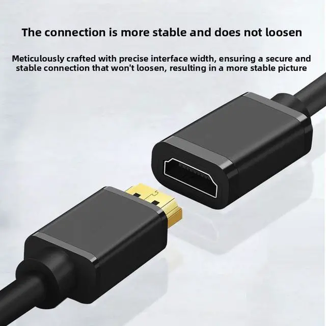 Alt view image 2 of 3 - Wholesale HDMI Male to Female Extension Cable Laptop Monitor TV HD Hdmi4k Video Extension Line