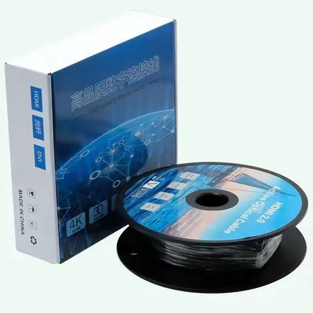 Alt view image 4 of 4 - Optical Fiber HDMI Cable 2.0 Version 4K HDMI Cable Projector TV Computer Monitor Data Cable HDMI Optical Fiber Cable