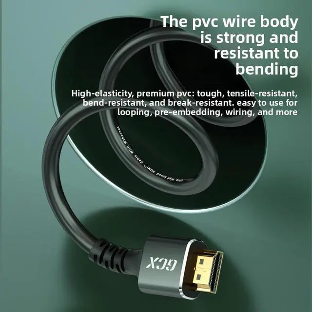 Alt view image 3 of 4 - Pure Copper HDMI Cable 8k2.1 Version TV Computer Monitor Screen Projector Connector Wholesale HDMI High-Definition Cable