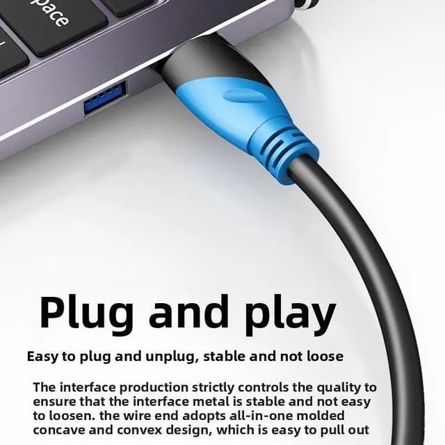 Alt view image 3 of 3 - HDMI Cable 2.0 Version 4K HDMI Cable Computer Monitor TV Projector Connection Data Cable Wholesale 4K
