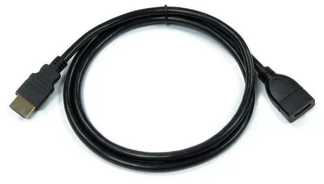Alt view image 5 of 5 - HDMI Male to Female Extension Cable, 4K High Definition HDMI Male to Female Cord OD7.0 1.5m