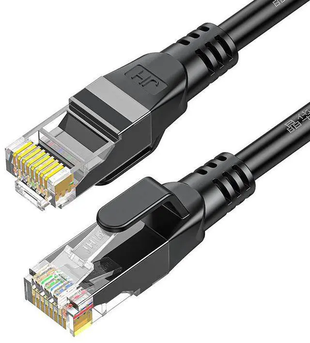 Main image of six types of network lines, gigabit pre-terminated network cables, copper Cat6 unshielded patch cords, Category 6 broadband network cables