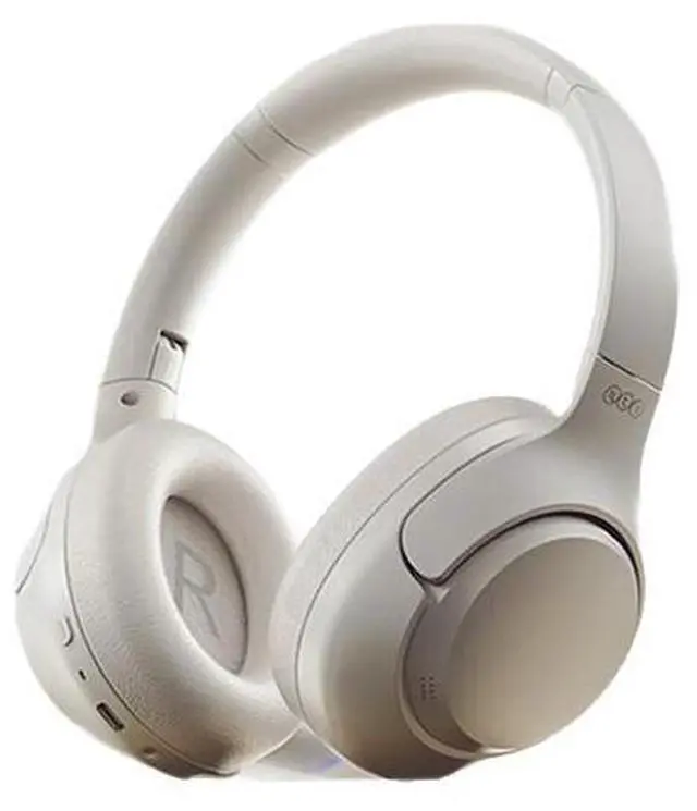 Main image of QCY H3 Active NoiseCancelling OverEar Bluetooth Headphones, Deep Bass Wireless Headset for Phones, UltraLong Standby Black