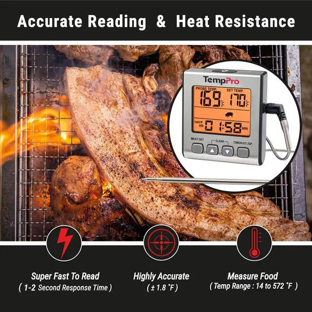 Alt view image 2 of 7 - TempTrack Digital Meat Thermometer for Cooking and Grilling