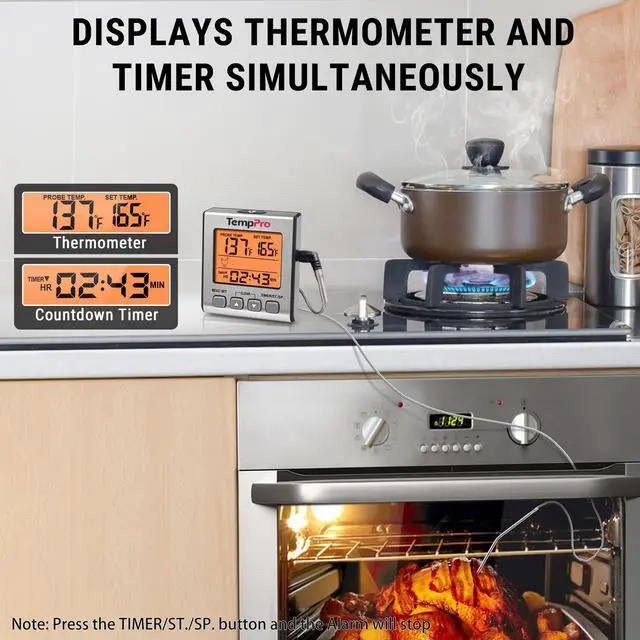 Alt view image 3 of 7 - TempTrack Digital Meat Thermometer for Cooking and Grilling