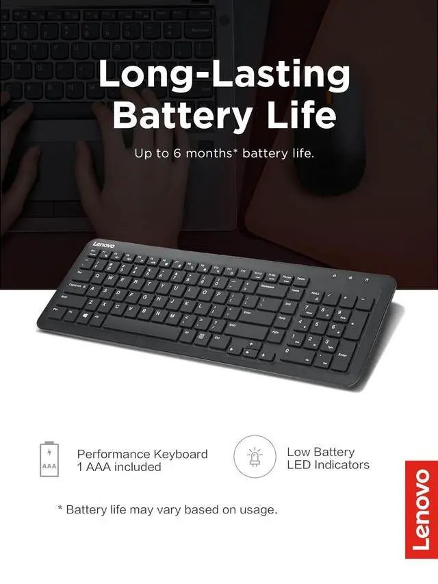 Alt view image 2 of 7 - 300 Wireless Keyboard, Black