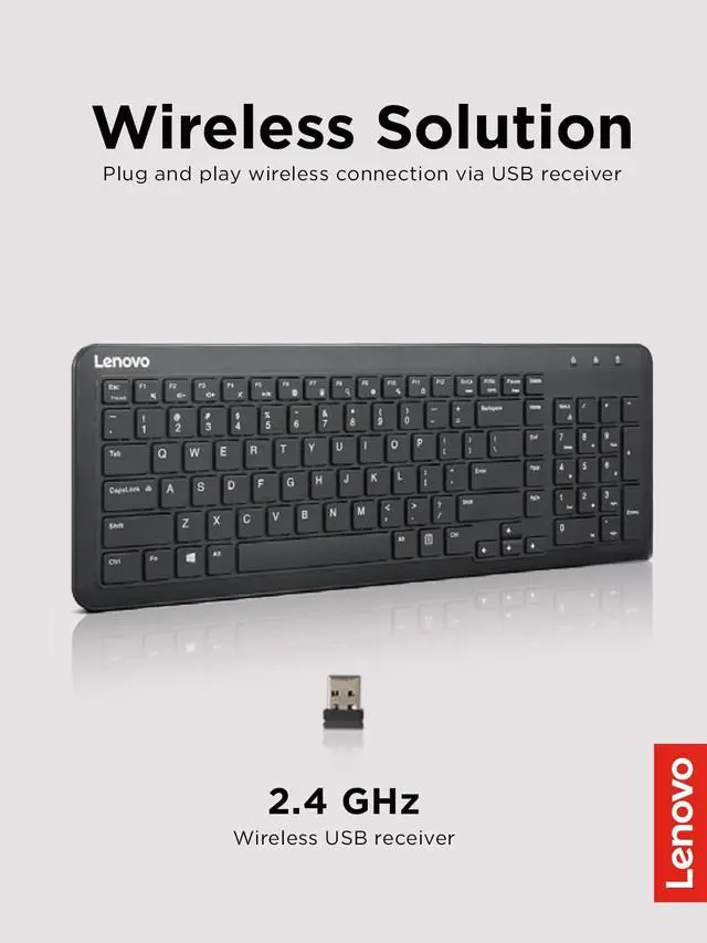 Alt view image 5 of 7 - 300 Wireless Keyboard, Black