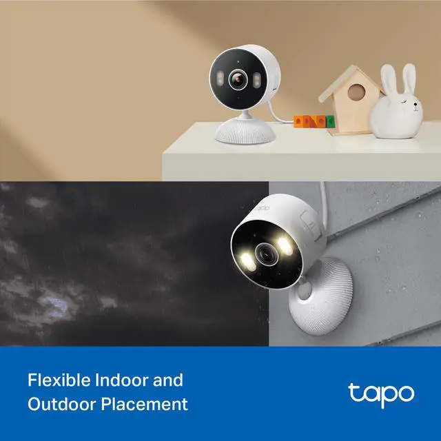 Alt view image 2 of 7 - 2K Indoor/Outdoor Wired Security Camera - Works as a Baby Monitor & Pet Camera, Person/Motion/Baby Cry Detection, 2-Way Audio, Siren, Subscription-Free Local Storage or Optional Cloud, C113