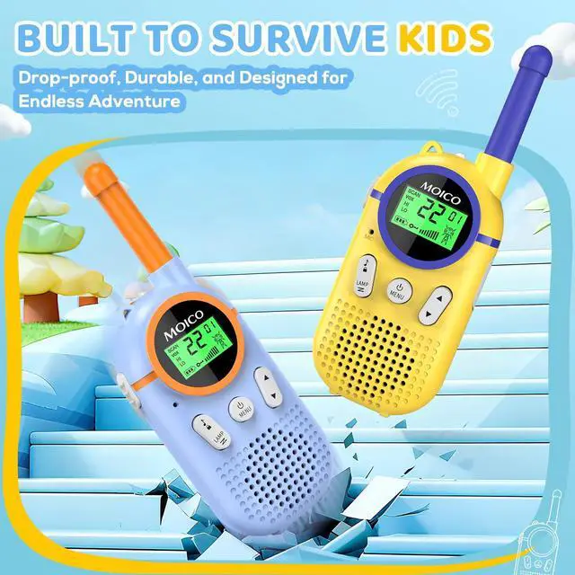 Alt view image 7 of 7 - Rechargeable Walkie Talkies for Kids,Toys for 3-12 Year Old Boys Girls