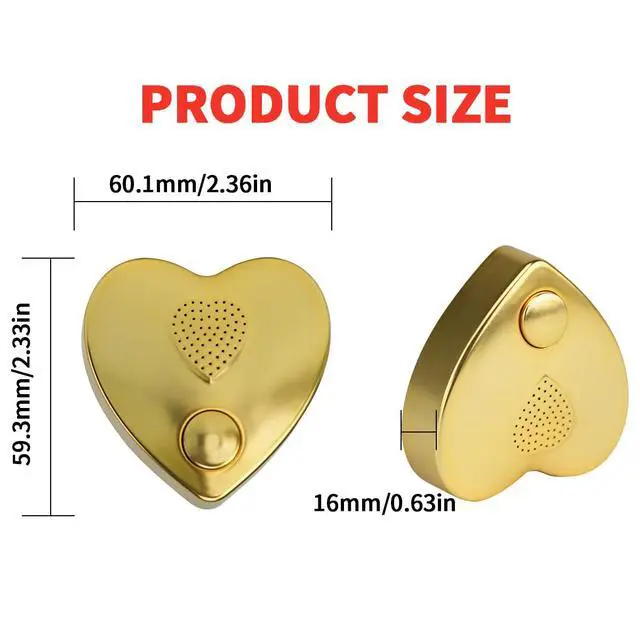 Alt view image 4 of 7 - 16min Voice Recorder, USB Downloadable Sound Recorder Chips Module for Stuffed Animals, Mother's Day Valentine's Day Christmas Plush Toy,Manual DIY Creative Sound Presents for Boys, Girls (Gold)